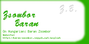 zsombor baran business card